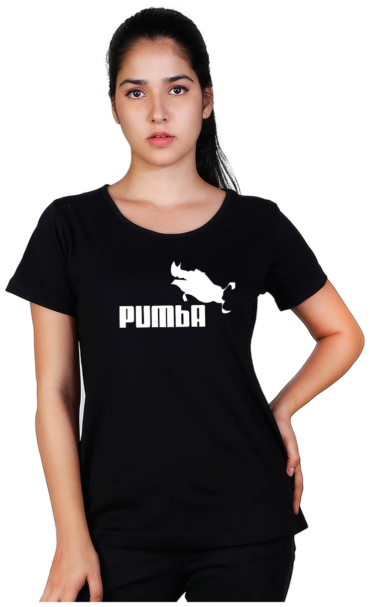 

Vishorge Korea Women Black Slim fit Round neck Cotton T shirt