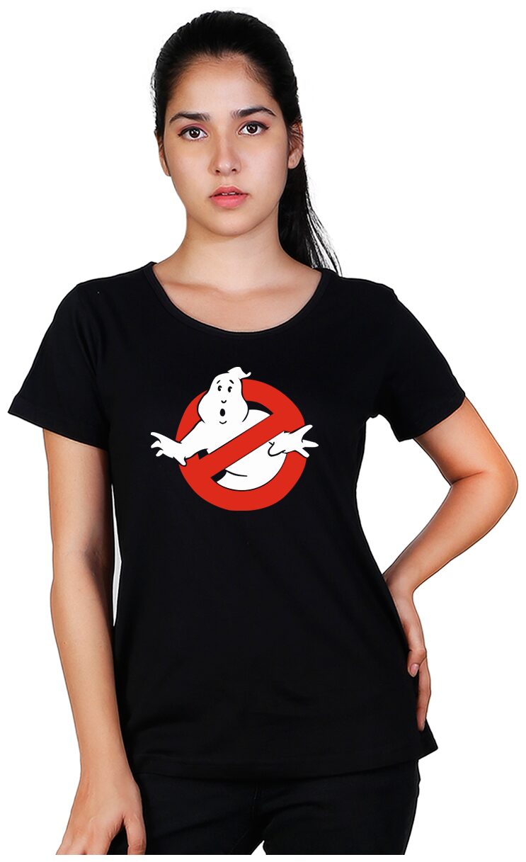 

Vishorge Korea Women Black Slim fit Round neck Cotton T shirt