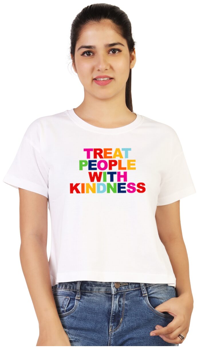 

Vishorge Korea Women White Slim fit Round neck Cotton T shirt