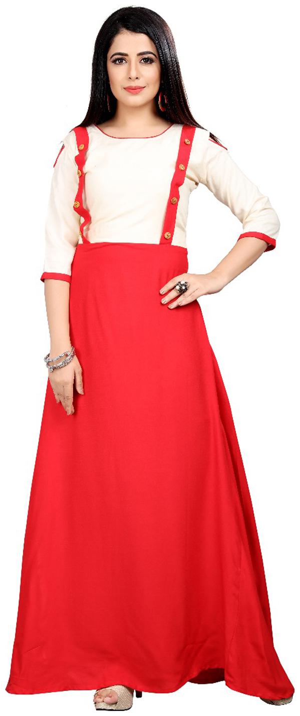 

Viva Chiku Red Designer Kurti