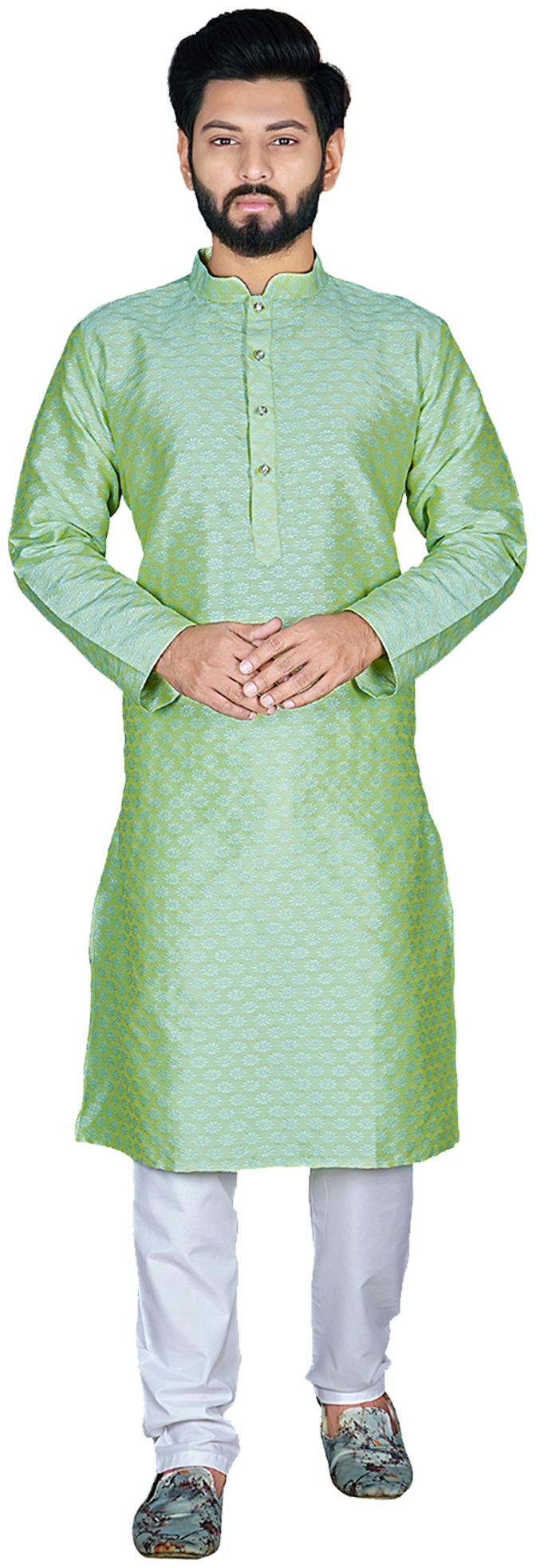 

Viva N Diva Green Printed Kurta and Pyjamas