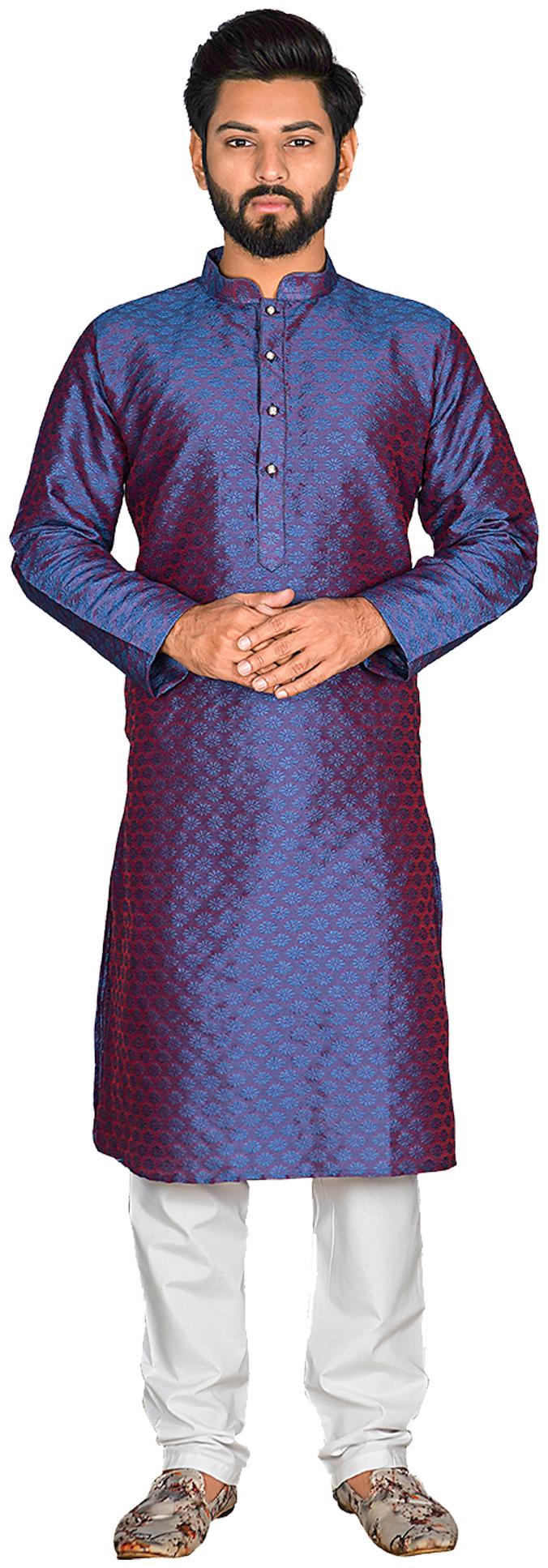 

Viva N Diva Blue Printed Kurta and Pyjamas