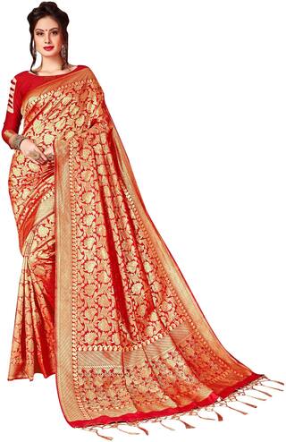 Buy Viva N Diva Kanchipuram Silk Silk Traditional Saree With Blouse At 49 Off Paytm Mall