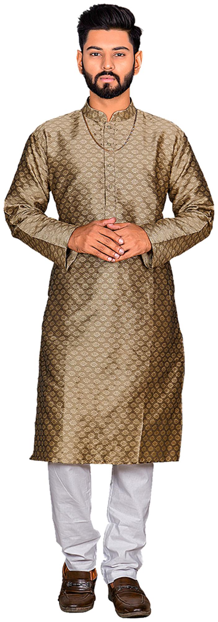 

Viva N Diva Beige Printed Kurta and Pyjamas