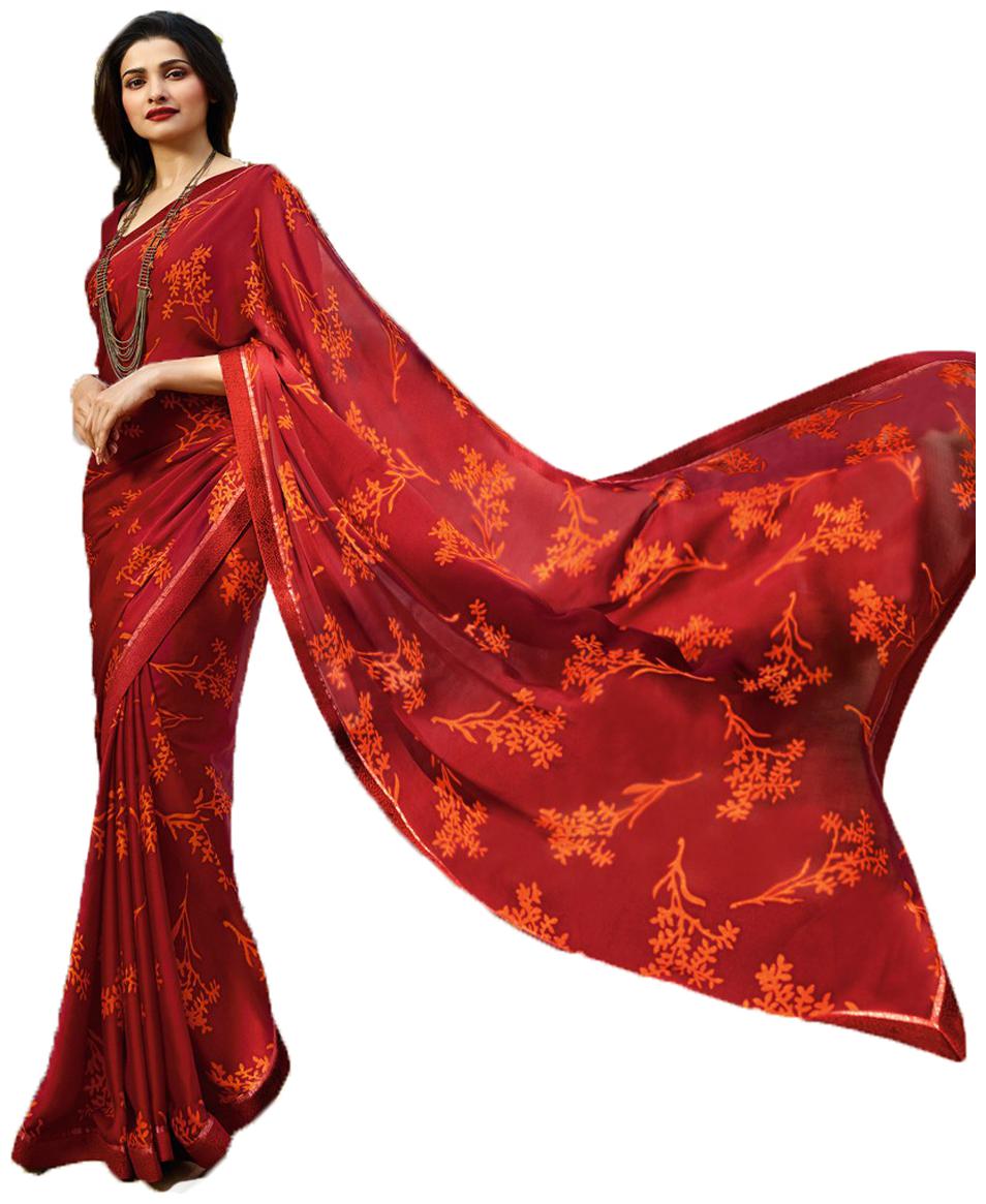 

Vivels Silk Universal Sarees Red