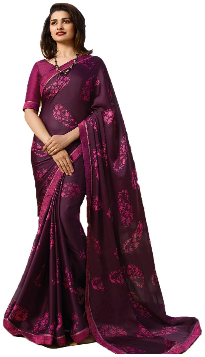 

VIVELS Silk Festive Universal Saree Purple