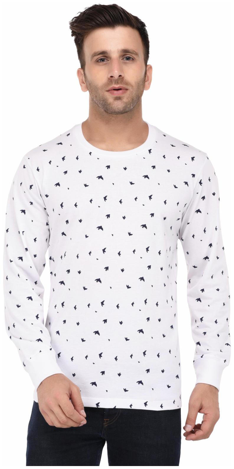 

Vivid Bharti Men White Loose fit Cotton Round neck T-Shirt - Pack Of 1