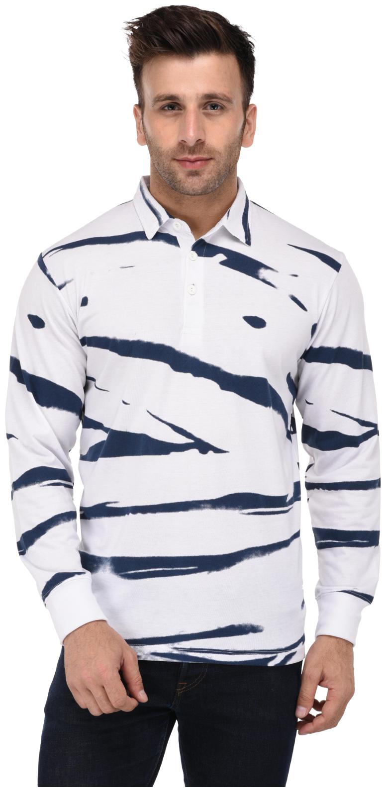 

Vivid Bharti Men White Loose fit Cotton Polo collar T-Shirt - Pack Of 1