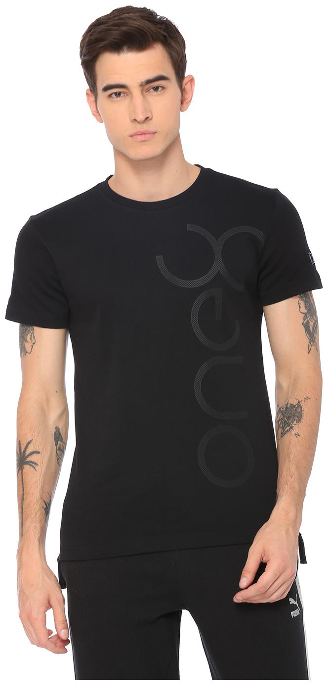 

Puma Men Black Regular fit Cotton Round neck T-Shirt - Pack Of 1