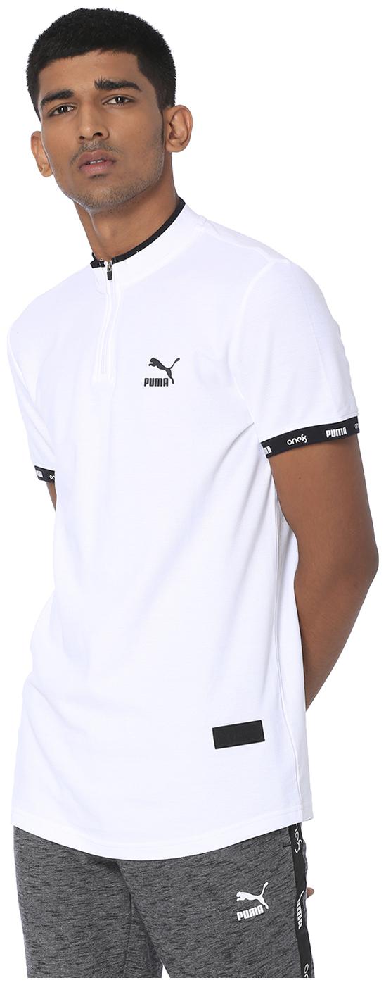 

Puma Men White Regular fit Cotton Turtle neck T-Shirt - Pack Of 1
