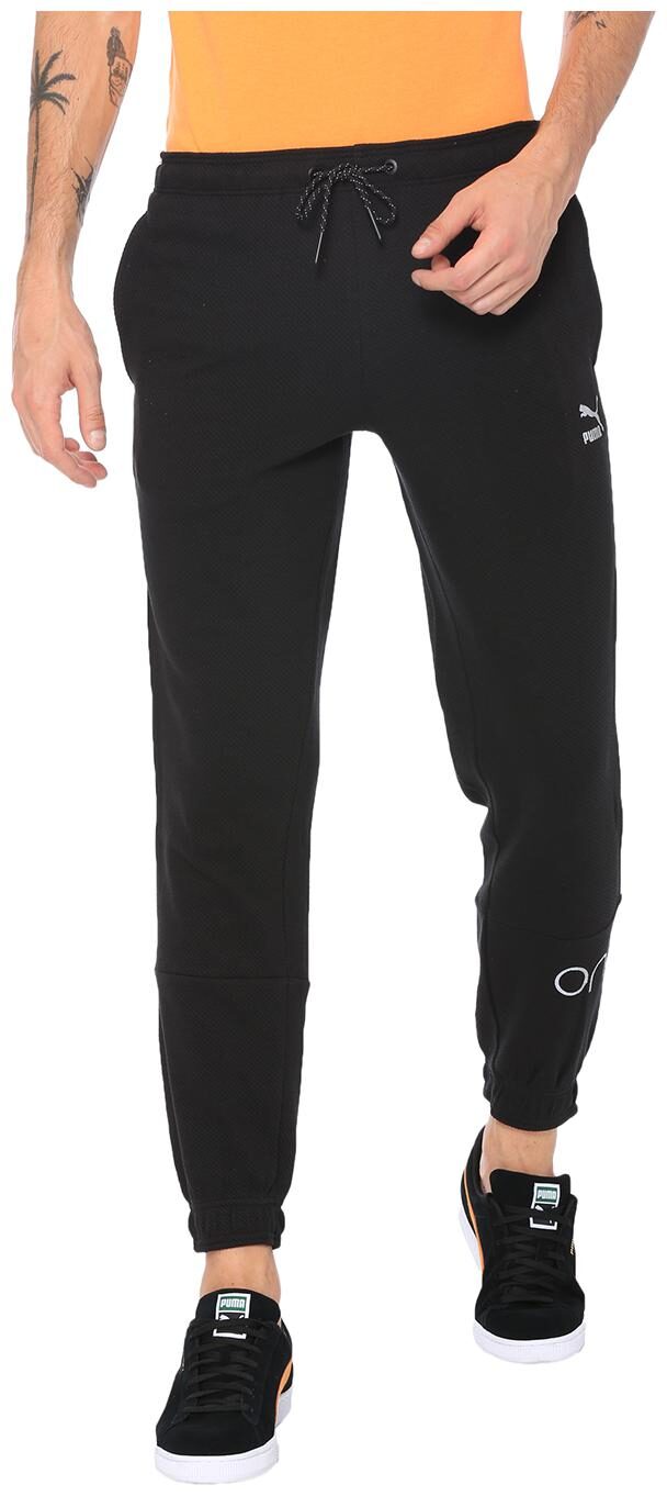 

Puma Men Black Solid Regular fit Track pants