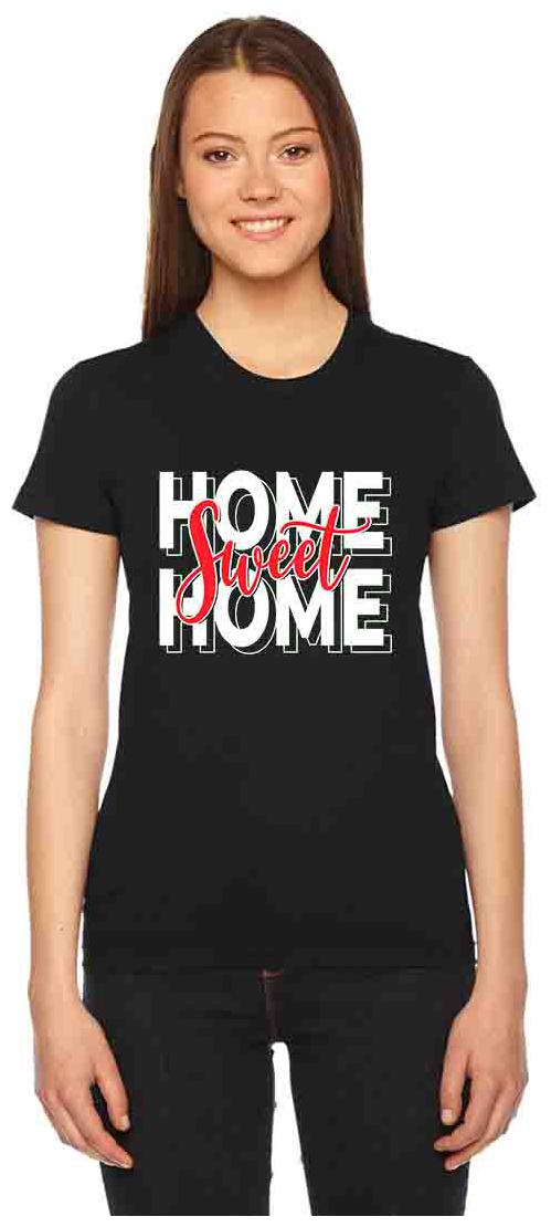 

Vogant Women Black Regular fit Round neck Cotton T shirt