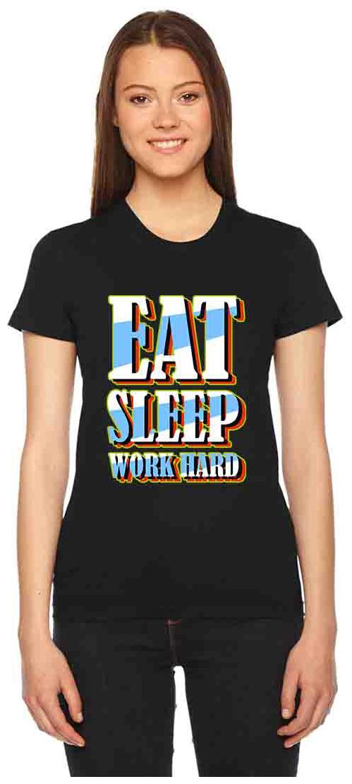 

Vogant Women Black Regular fit Round neck Cotton T shirt