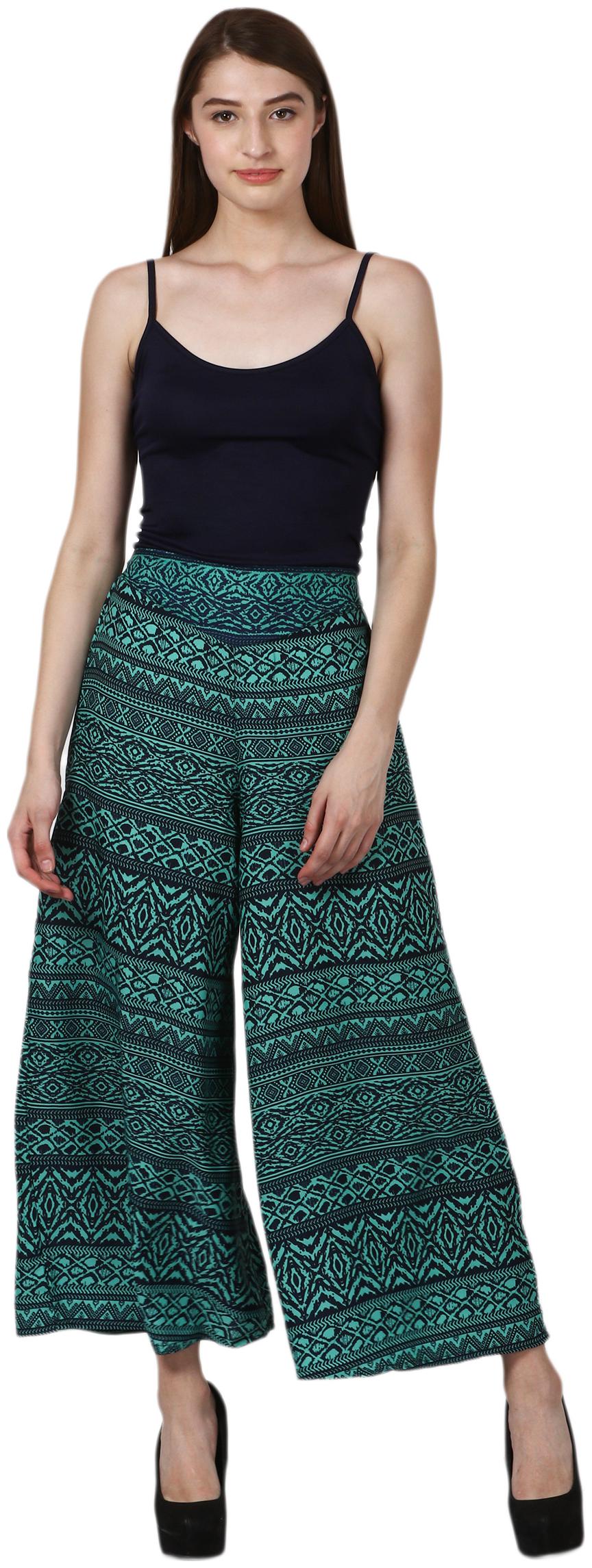 

VOGUE NATION Women Printed Poly Crepe Printed Palazzo Pants