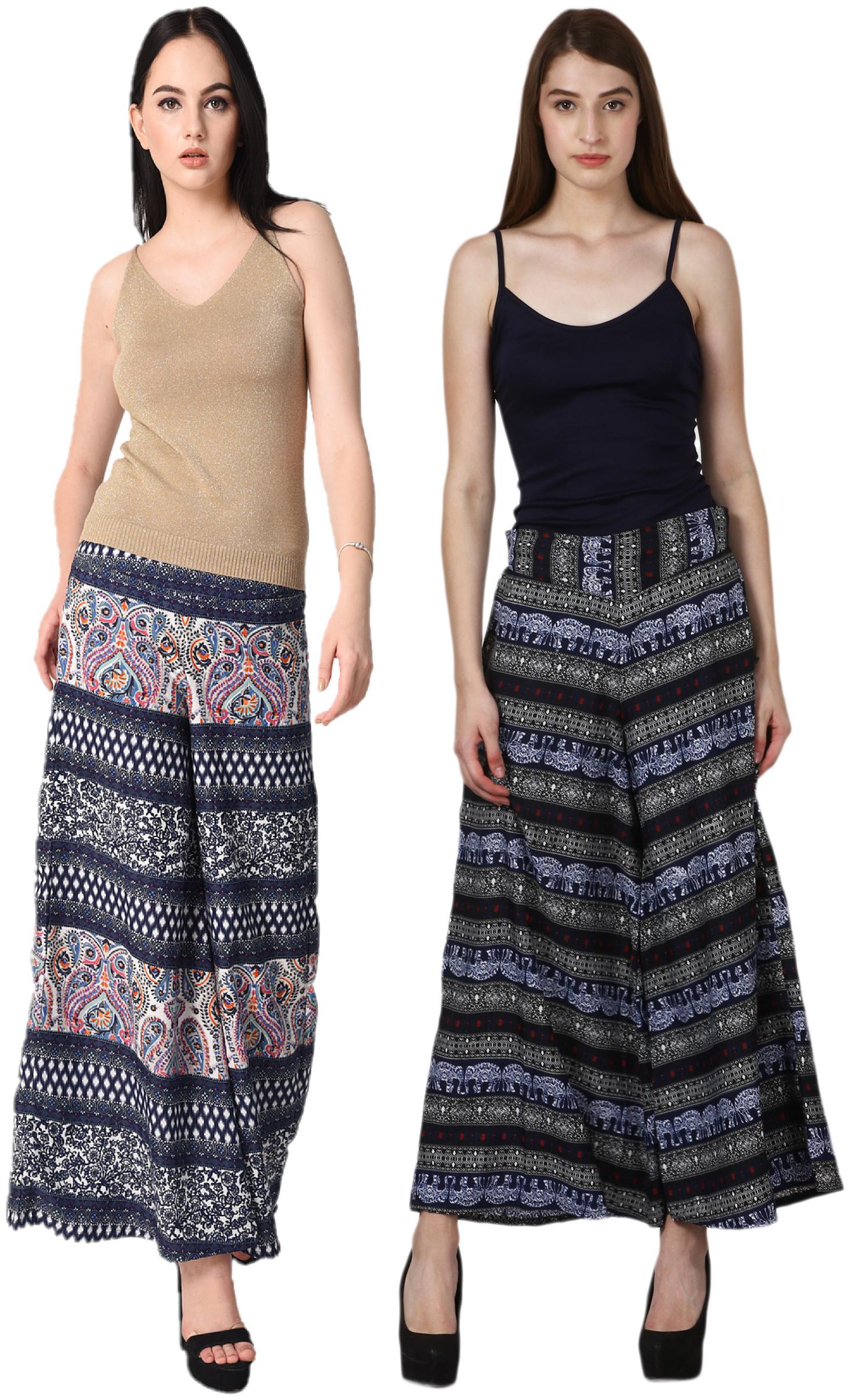 

VOGUE NATION Women Printed Poly Crepe Printed Palazzo Pants