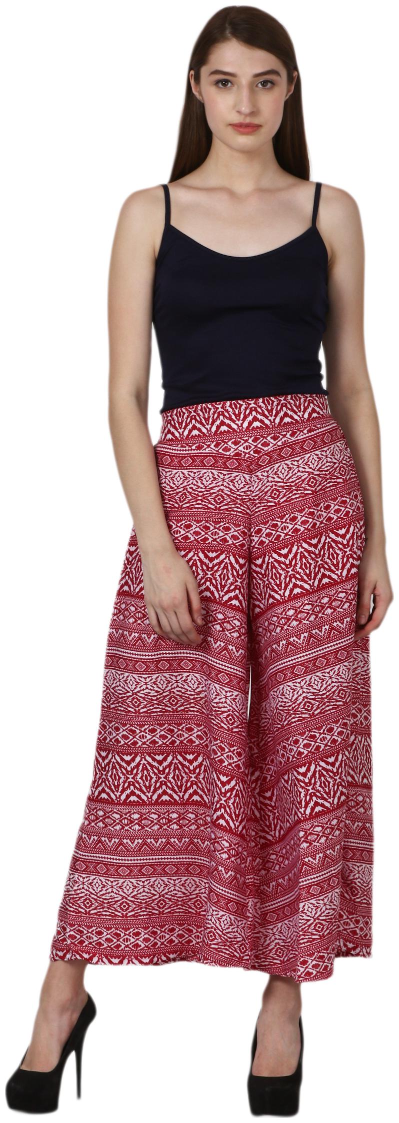 

VOGUE NATION Women Printed Poly Crepe Printed Palazzo Pants