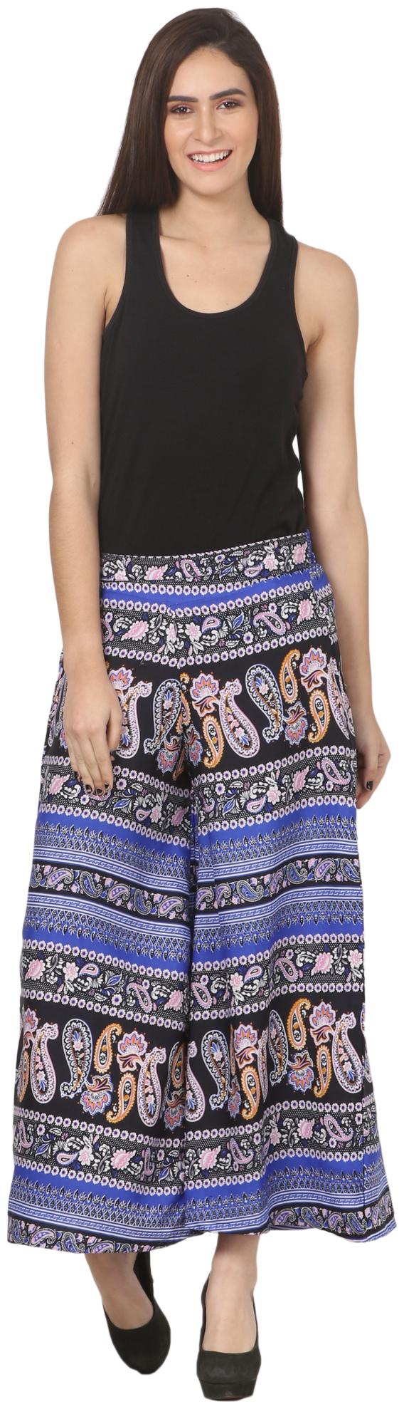

VOGUE NATION Women Printed Poly Crepe Printed Palazzo Pants