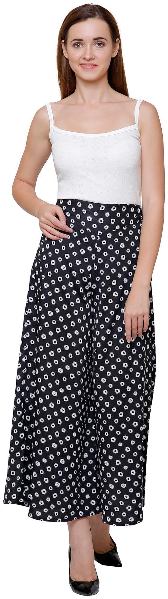 

VOGUE NATION Women s Printed Poly Crepe Printed Palazzo Pants