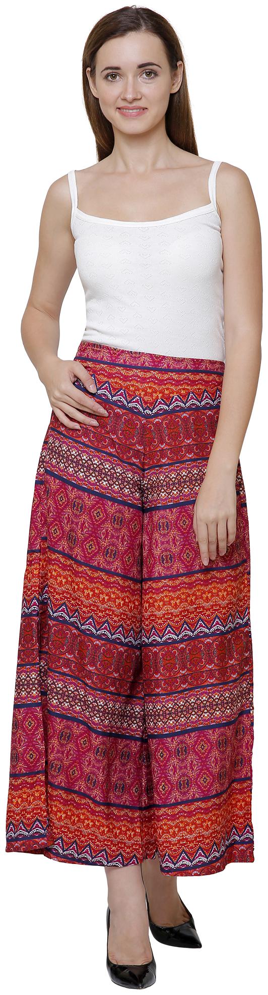 

VOGUE NATION Women Printed Poly Crepe Printed Palazzo Pants