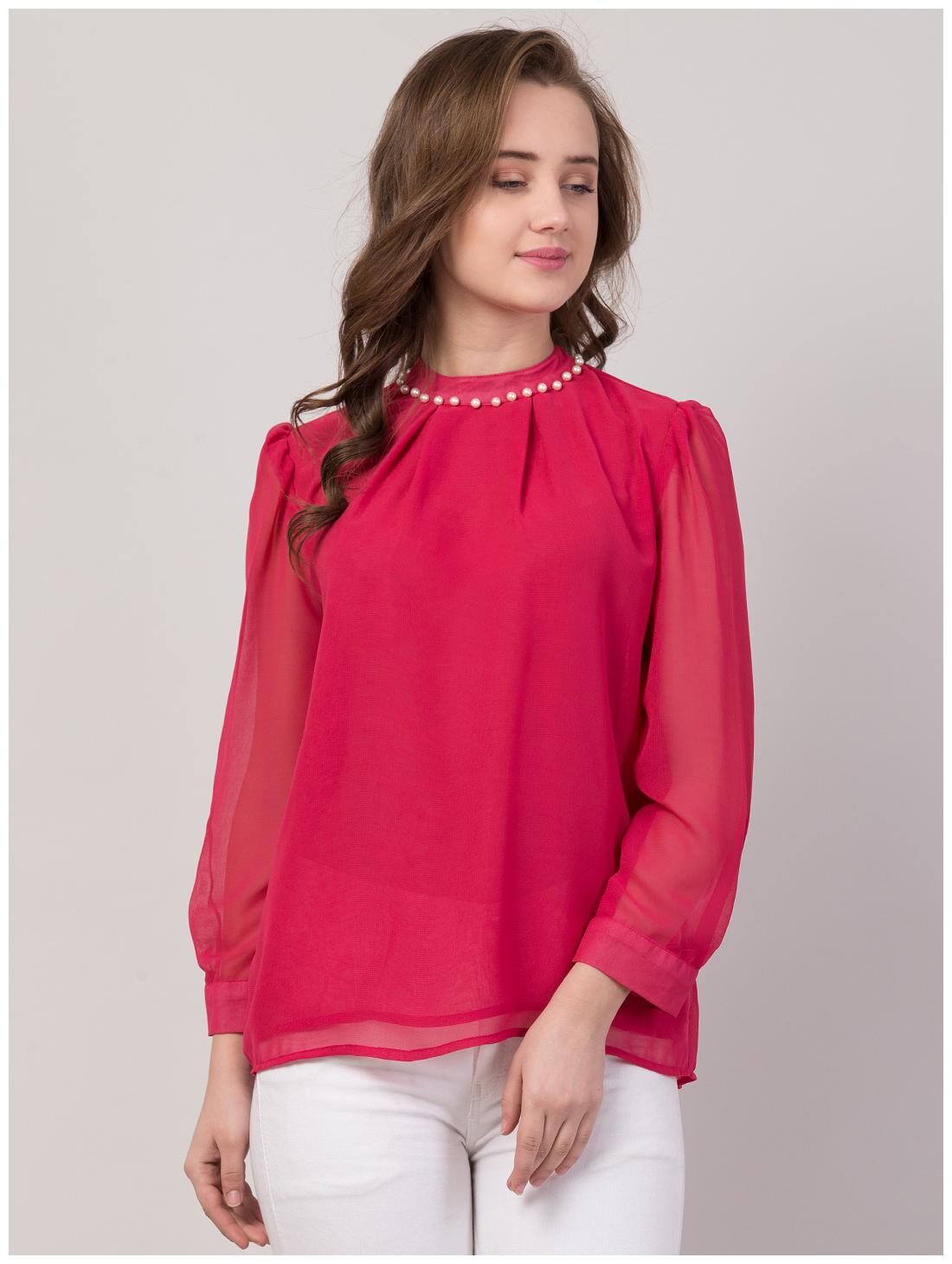 

VOGUE TANTRA NECK PEARL TOP FOR GIRL S WOMEN S
