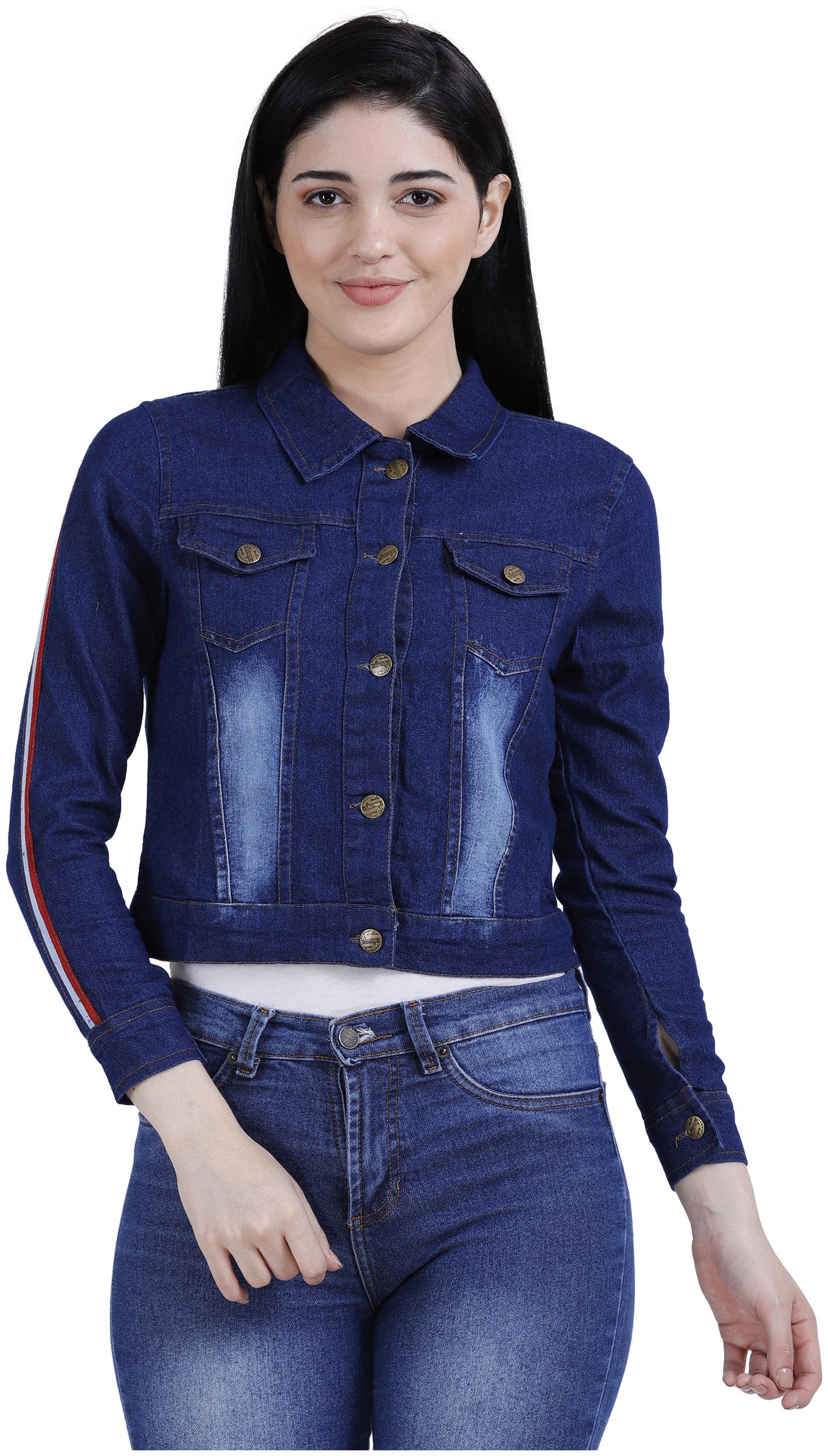 

Voom Women Solid Regular Jacket - Blue