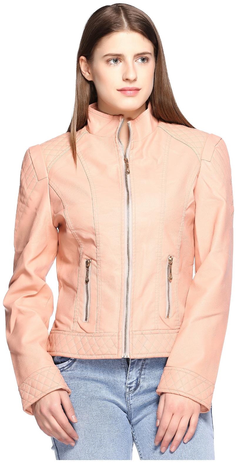 

VOXATI Women Solid Regular Jacket - Pink