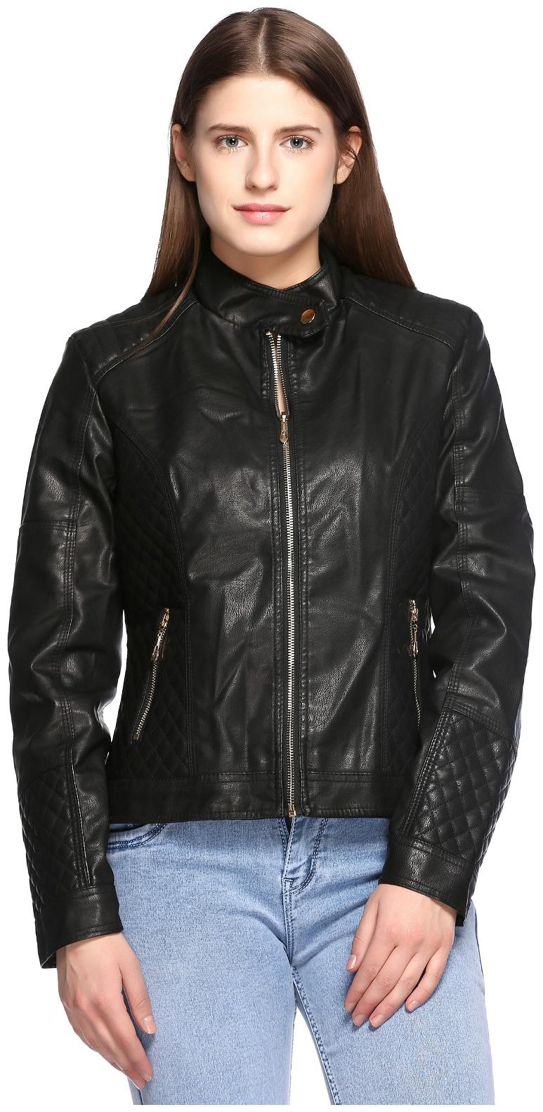 

VOXATI Women Solid Regular Jacket - Black