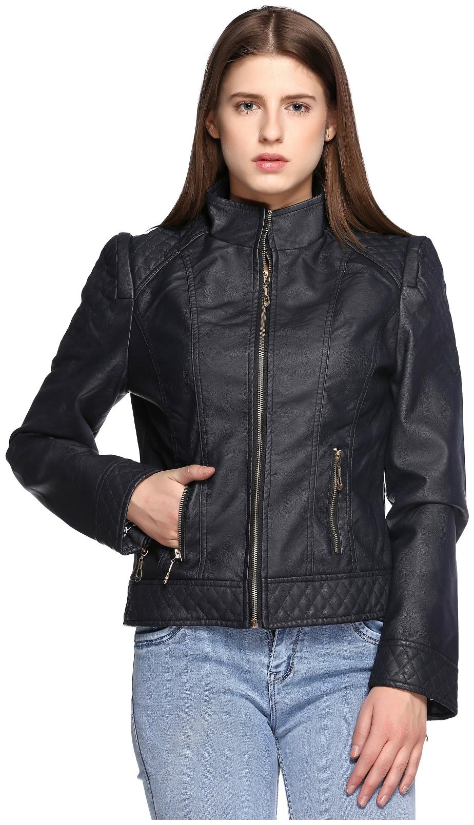 

VOXATI Women Solid Regular Jacket - Blue