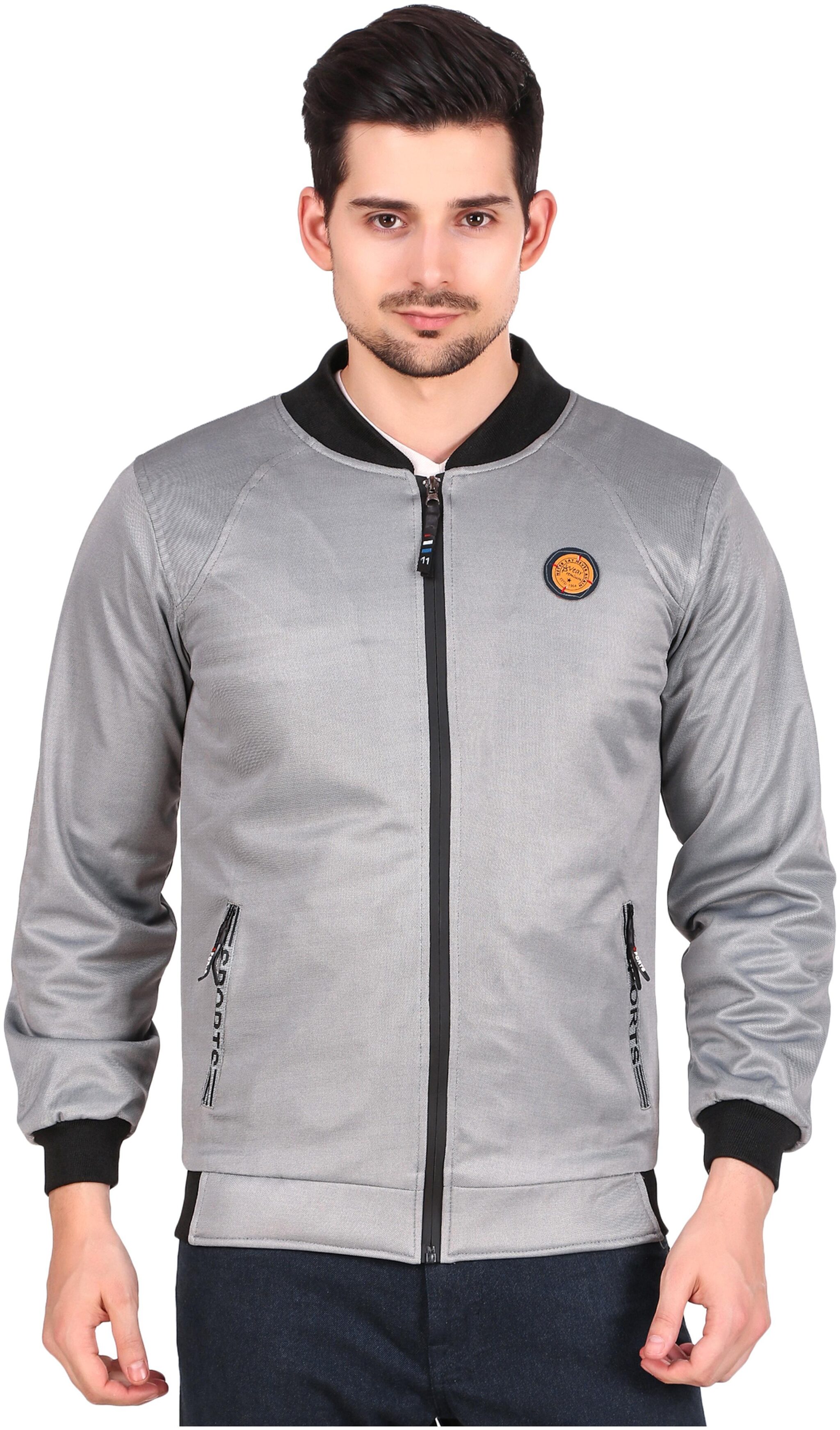 

VOXATI Men Slim Fit Jacket Grey