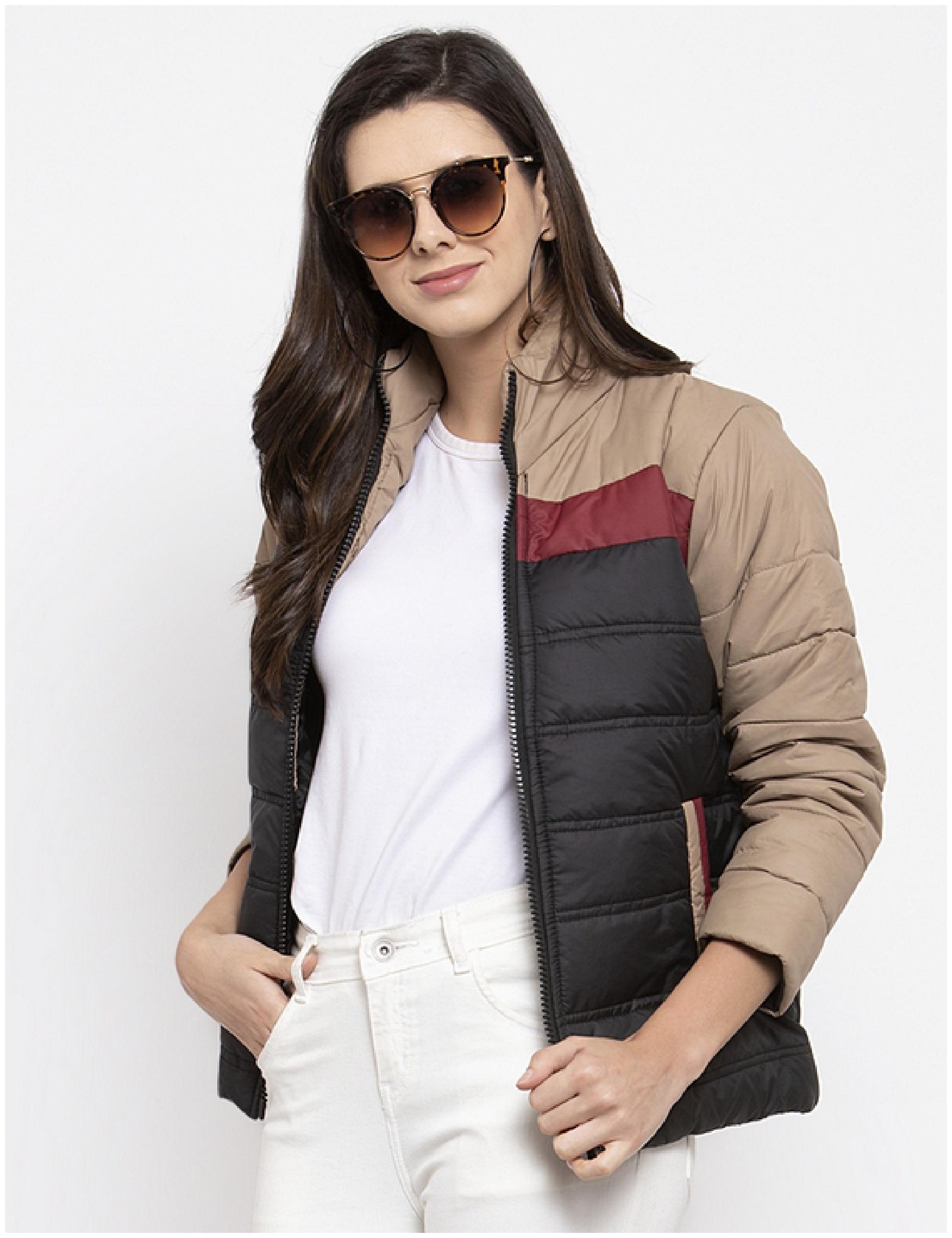 

VOXATI Women Colorblocked Puffer Jacket - Multi