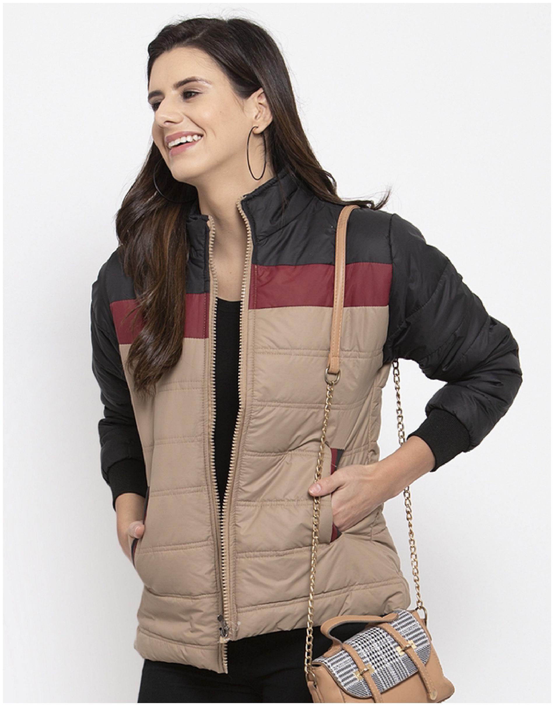 

VOXATI Women Colorblocked Puffer Jacket - Multi