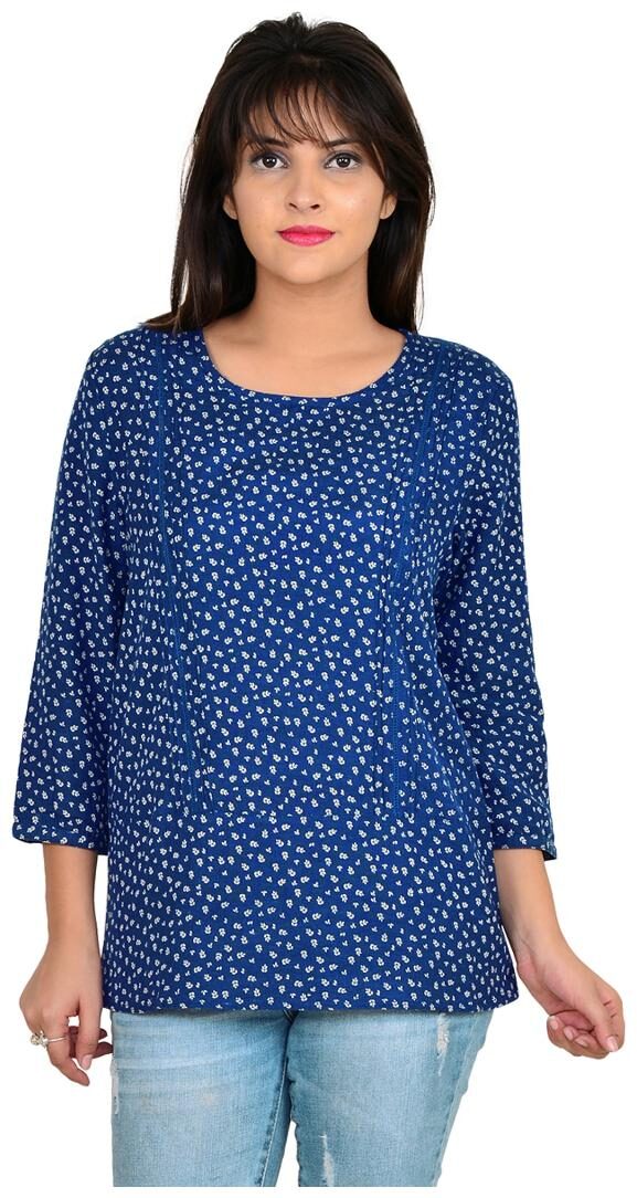 

VS FASHION Women Polka dots Regular top - Blue