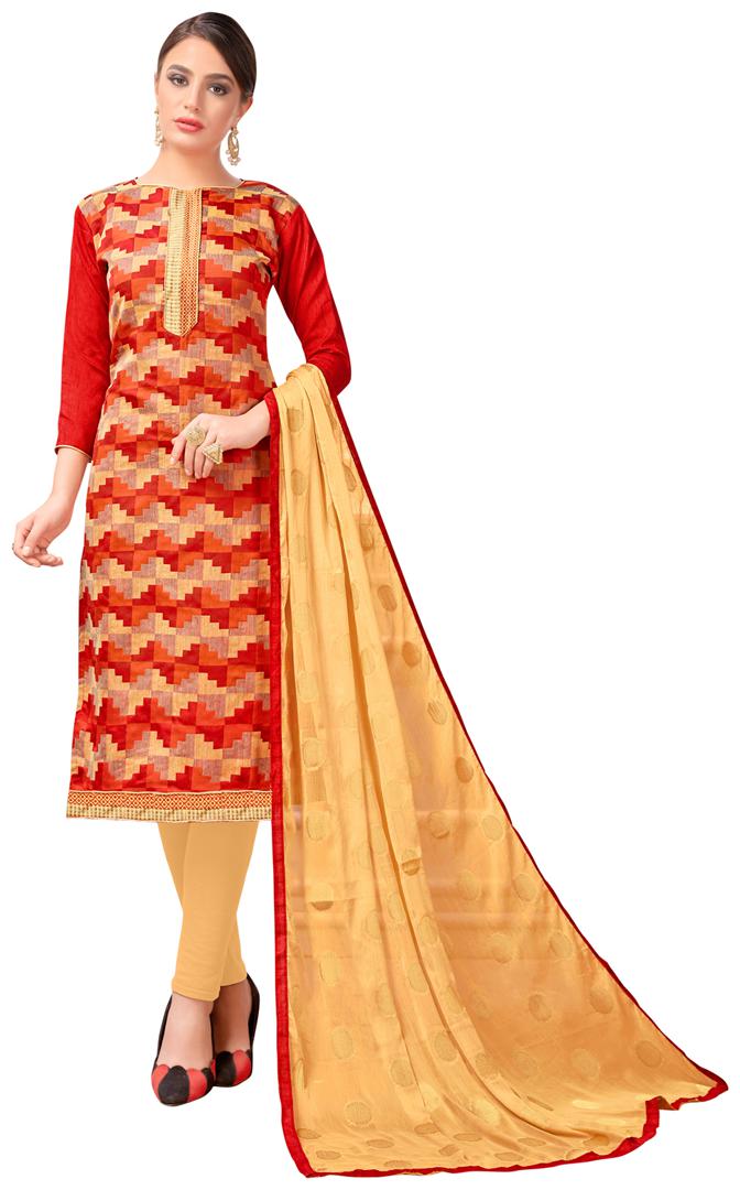 

VSALES Women Silk Printed Kurta Bottom Dupatta Multi
