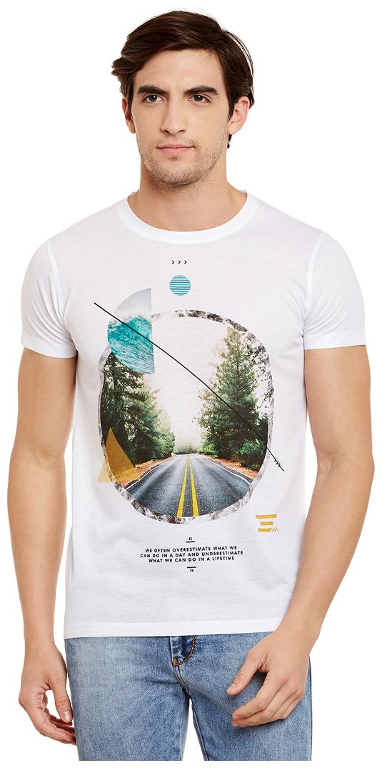 

Wear your Mind Men White Regular fit Polyester Round neck T-Shirt - Pack Of 1