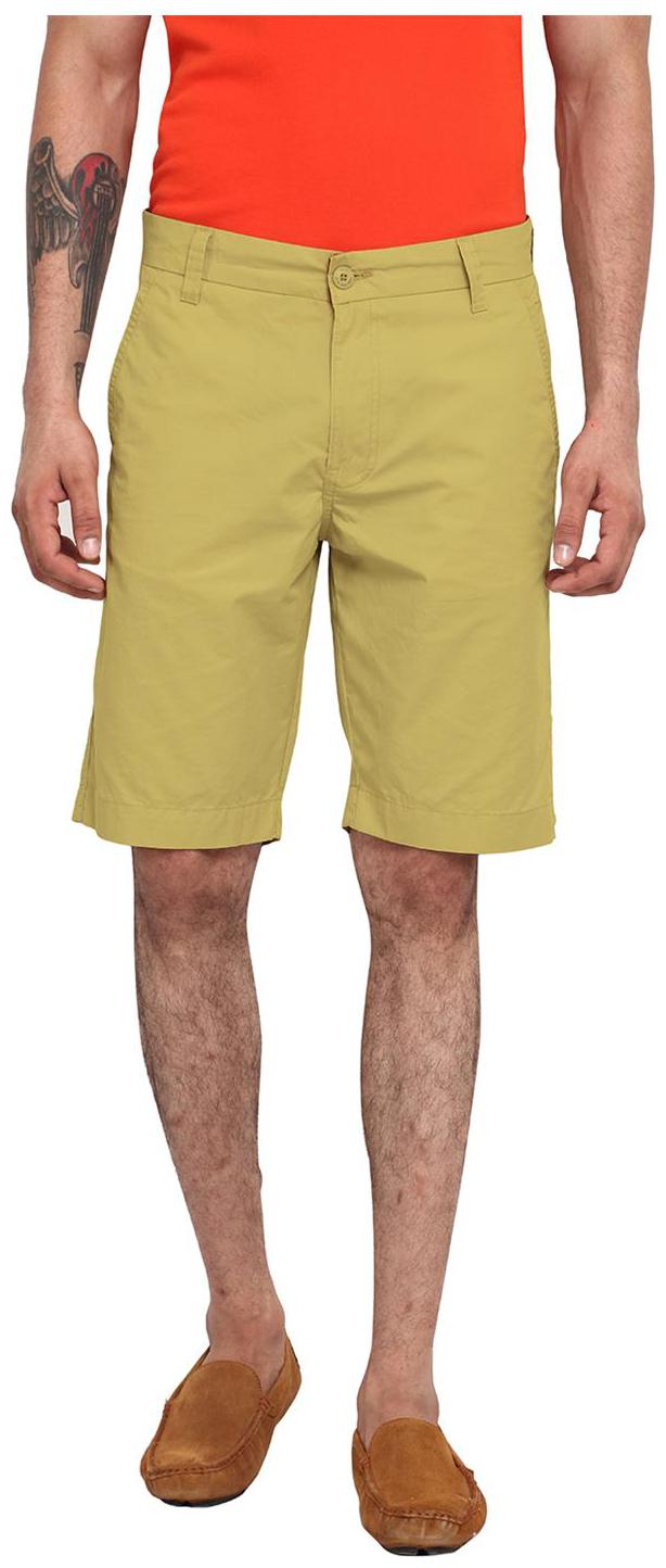 

Wear your Mind Men Beige Slim Fit Regular Shorts