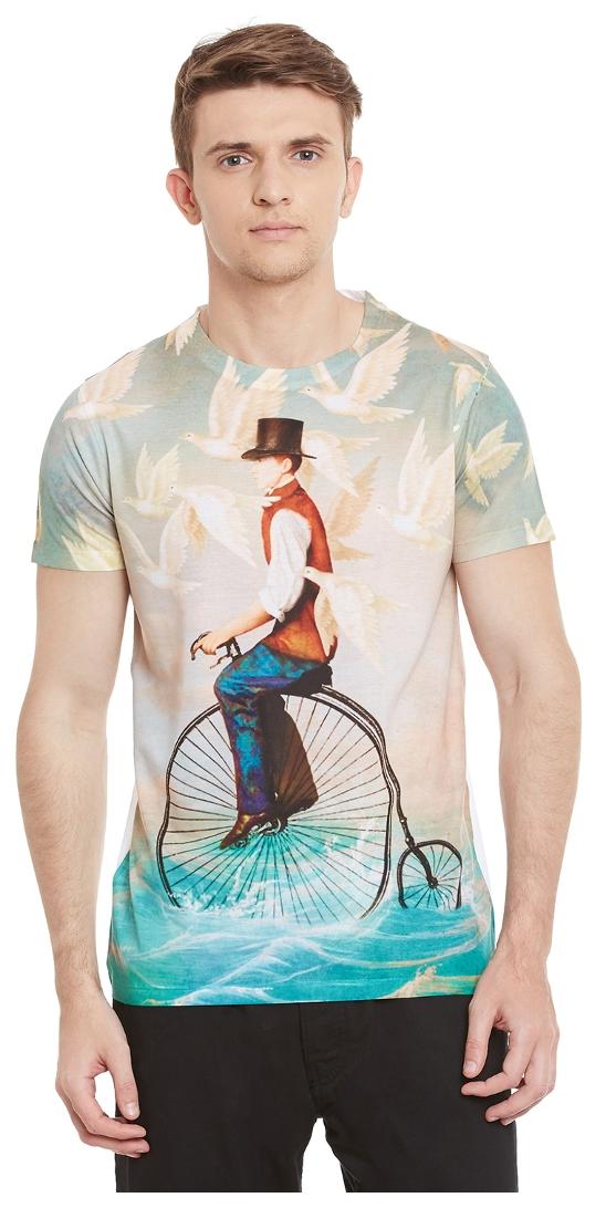 

Wear your Mind Men Multi Regular fit Polyester Round neck T-Shirt - Pack Of 1
