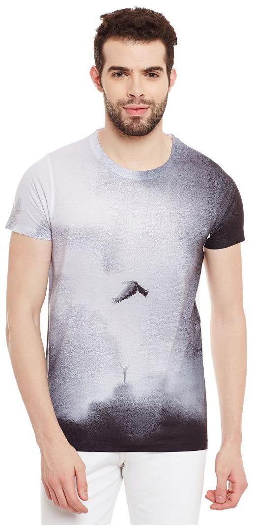 

Wear your Mind Men Grey Regular fit Polyester Round neck T-Shirt - Pack Of 1