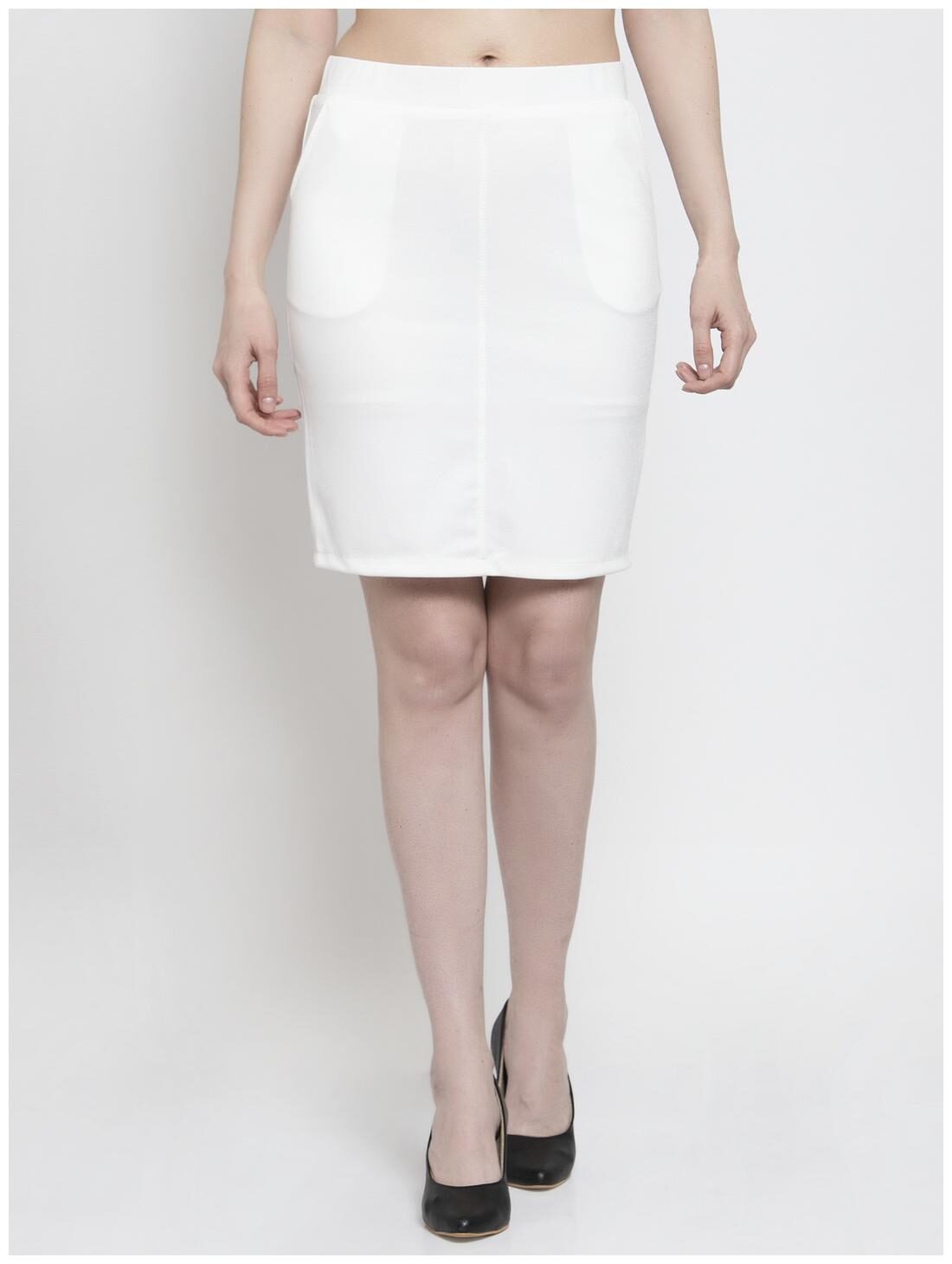 

Westwood Solid Straight skirt Mini Skirt - White