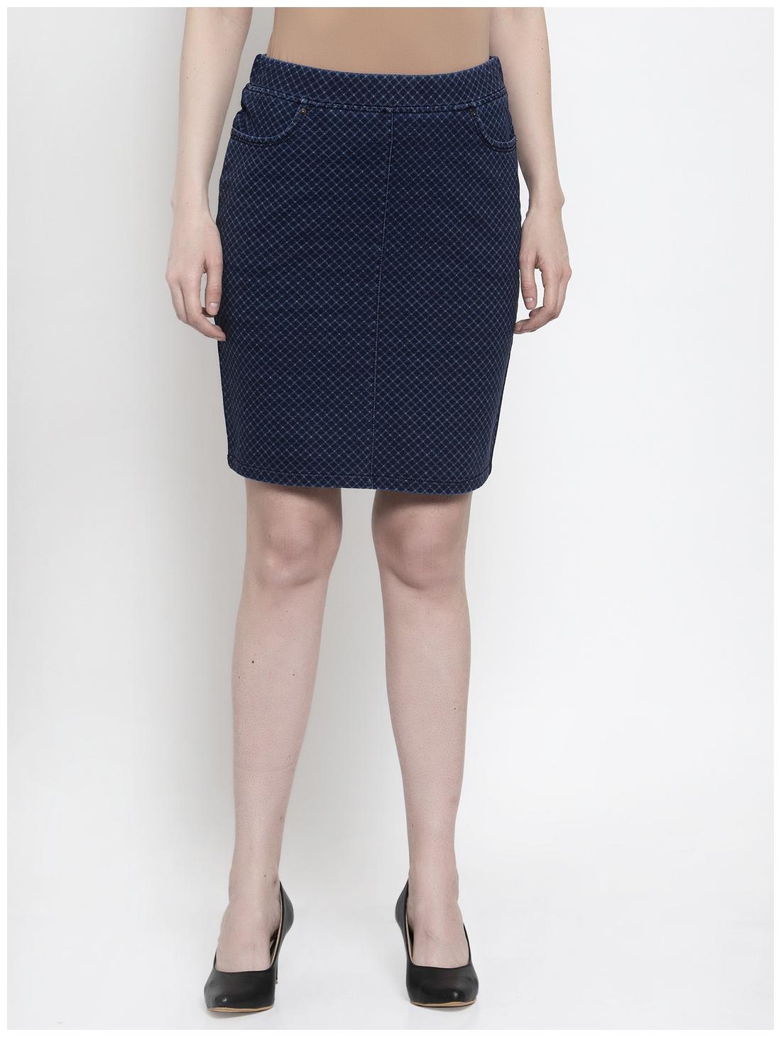 

Westwood Checked Straight skirt Mini Skirt - Blue