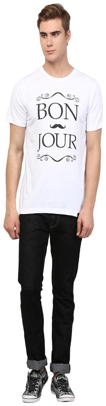 

Rigo Men White Regular fit Cotton Round neck T-Shirt - Pack Of 1