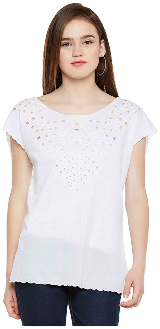

White Cut-out Top