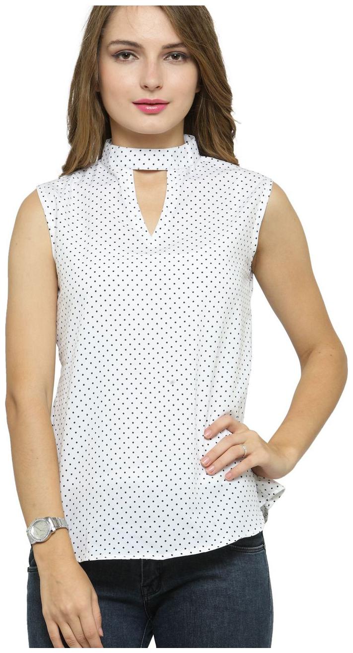 

Enchanted Drapes Women Polka dots Regular top - White