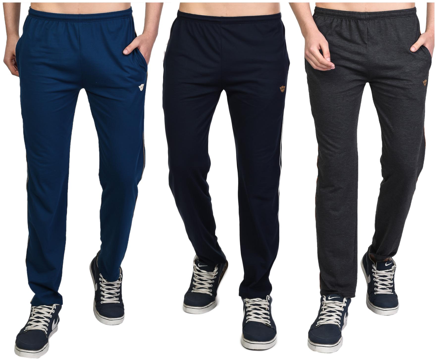 

WHITEMOON Men Multi Solid Regular fit Track pants