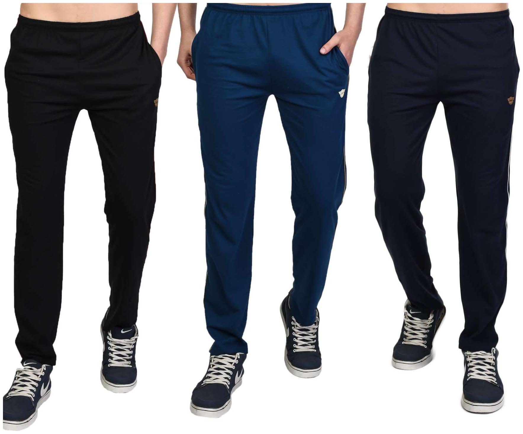 

White Moon Men s Stylish Slim Fit Jogger Lower Track Pants for Gym Running Athletic Casual Wear Joggers Combo Pack of 3 for Men