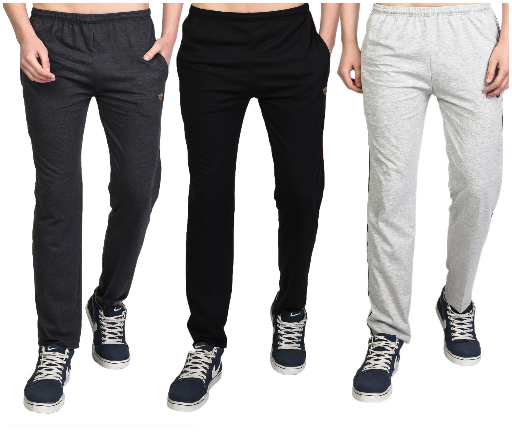 

White Moon Men s Stylish Slim Fit Jogger Lower Track Pants for Gym Running Athletic Casual Wear Joggers Combo Pack of 3 for Men