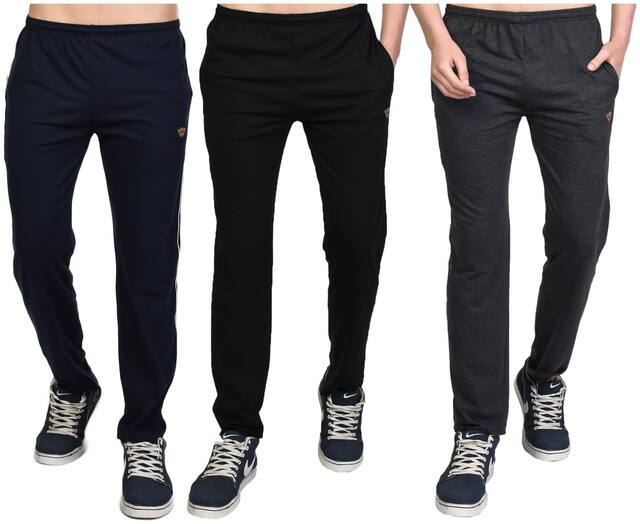 WHITE MOON Men Multi Solid Regular fit Track pants