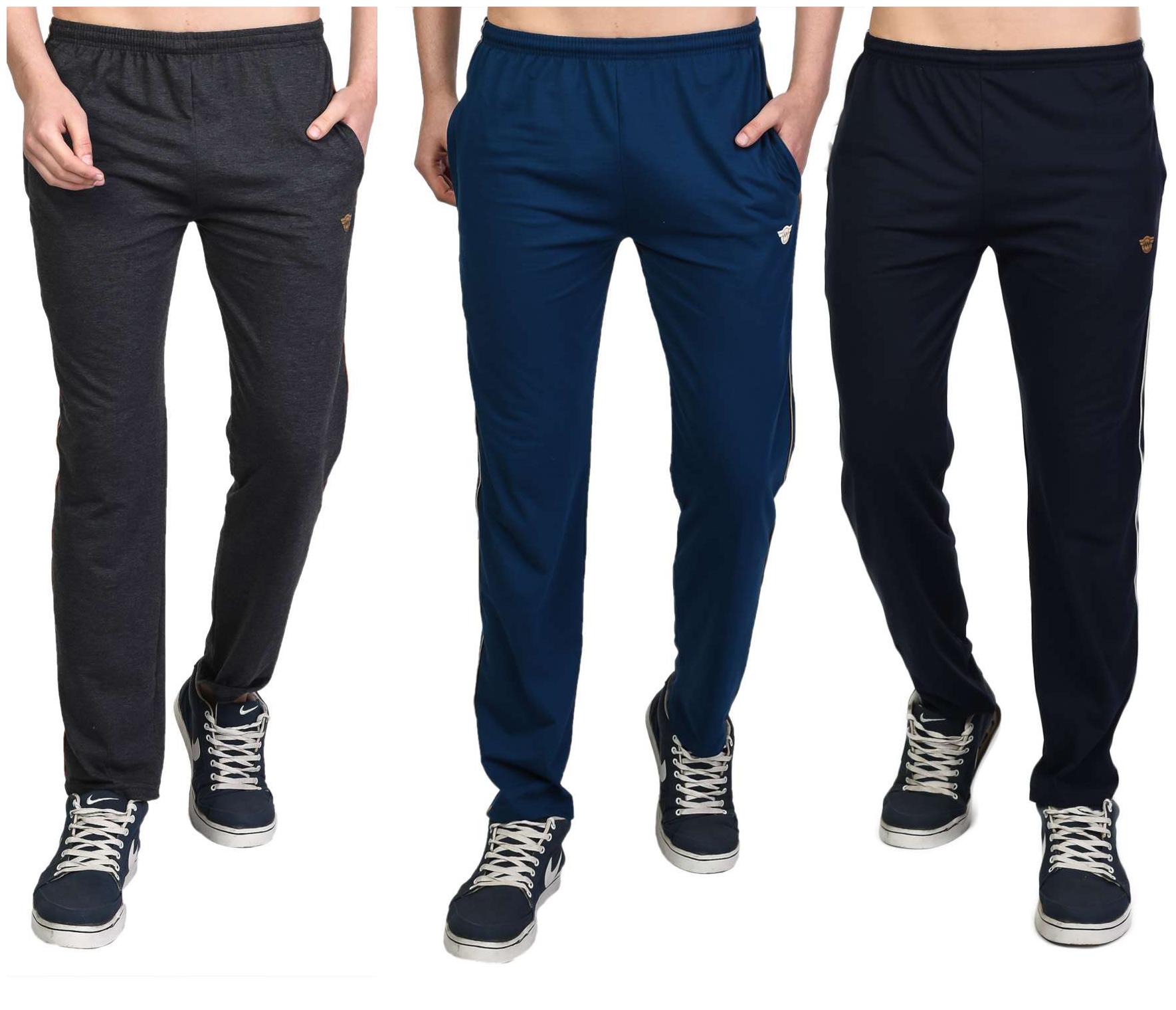 

WHITEMOON Men Multi Solid Regular fit Track pants