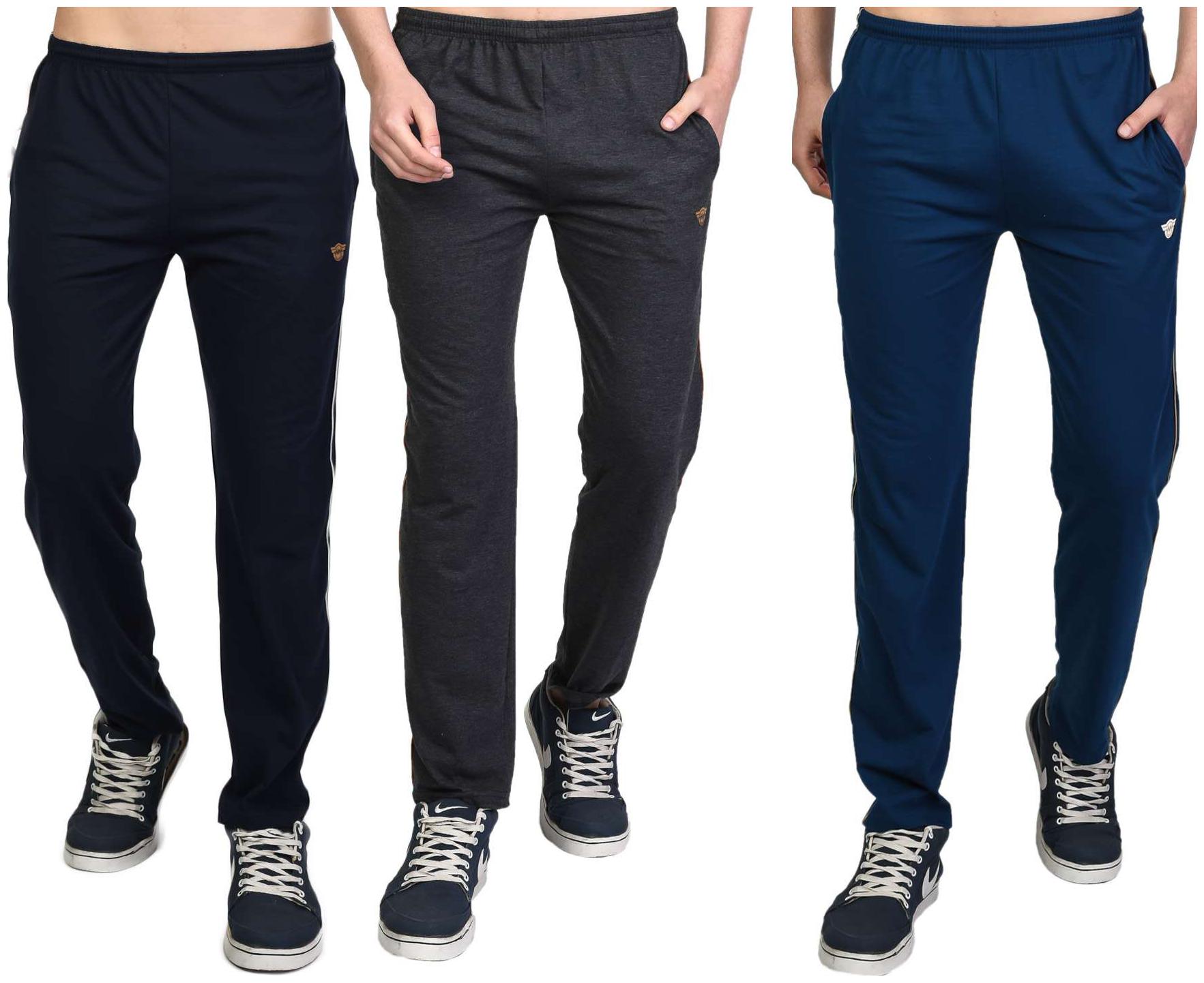 

WHITEMOON Men Multi Solid Regular fit Track pants
