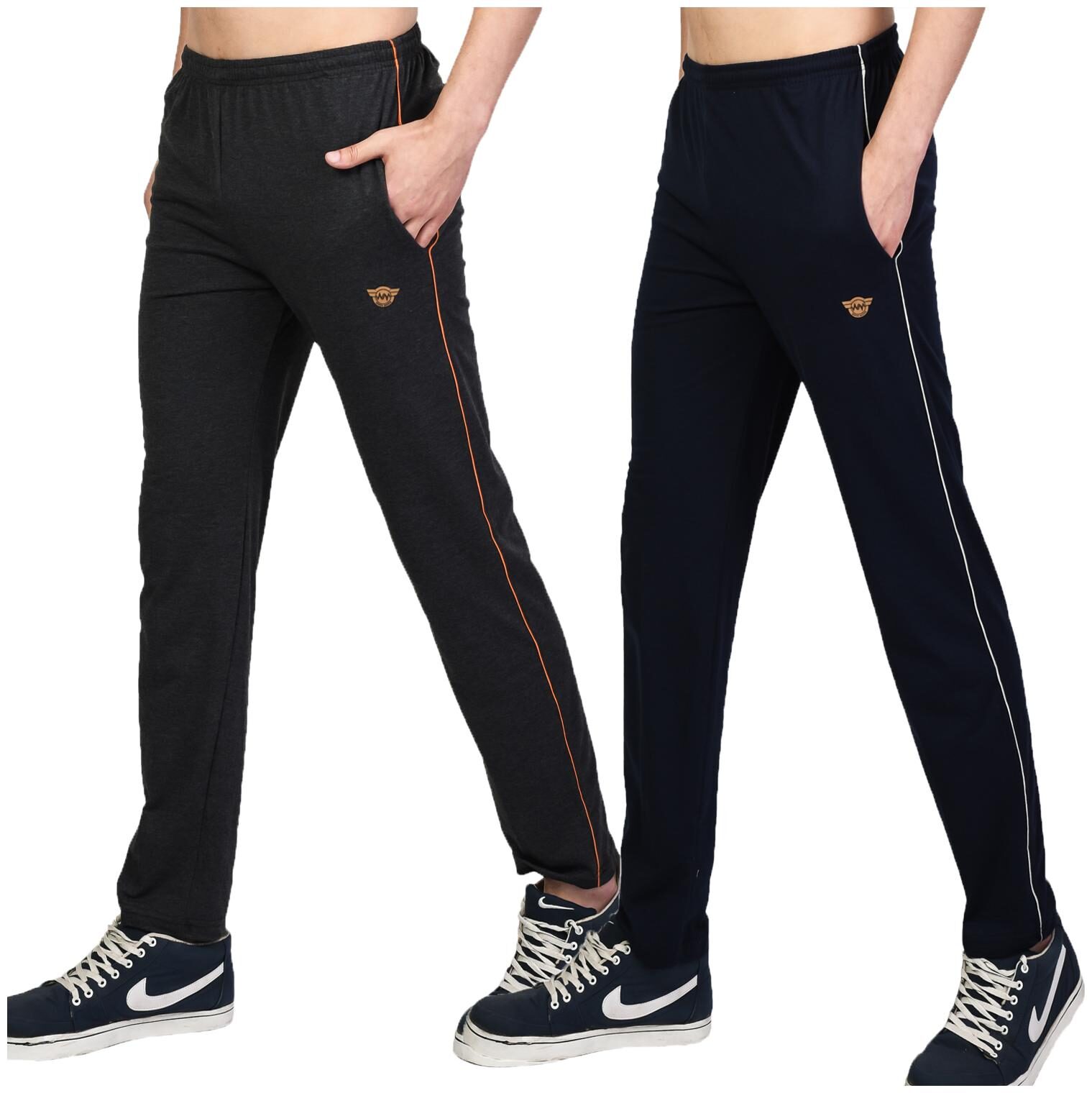 

White Moon Men s Jogger Lower Track Pants Casual Wear (Pack of 2)