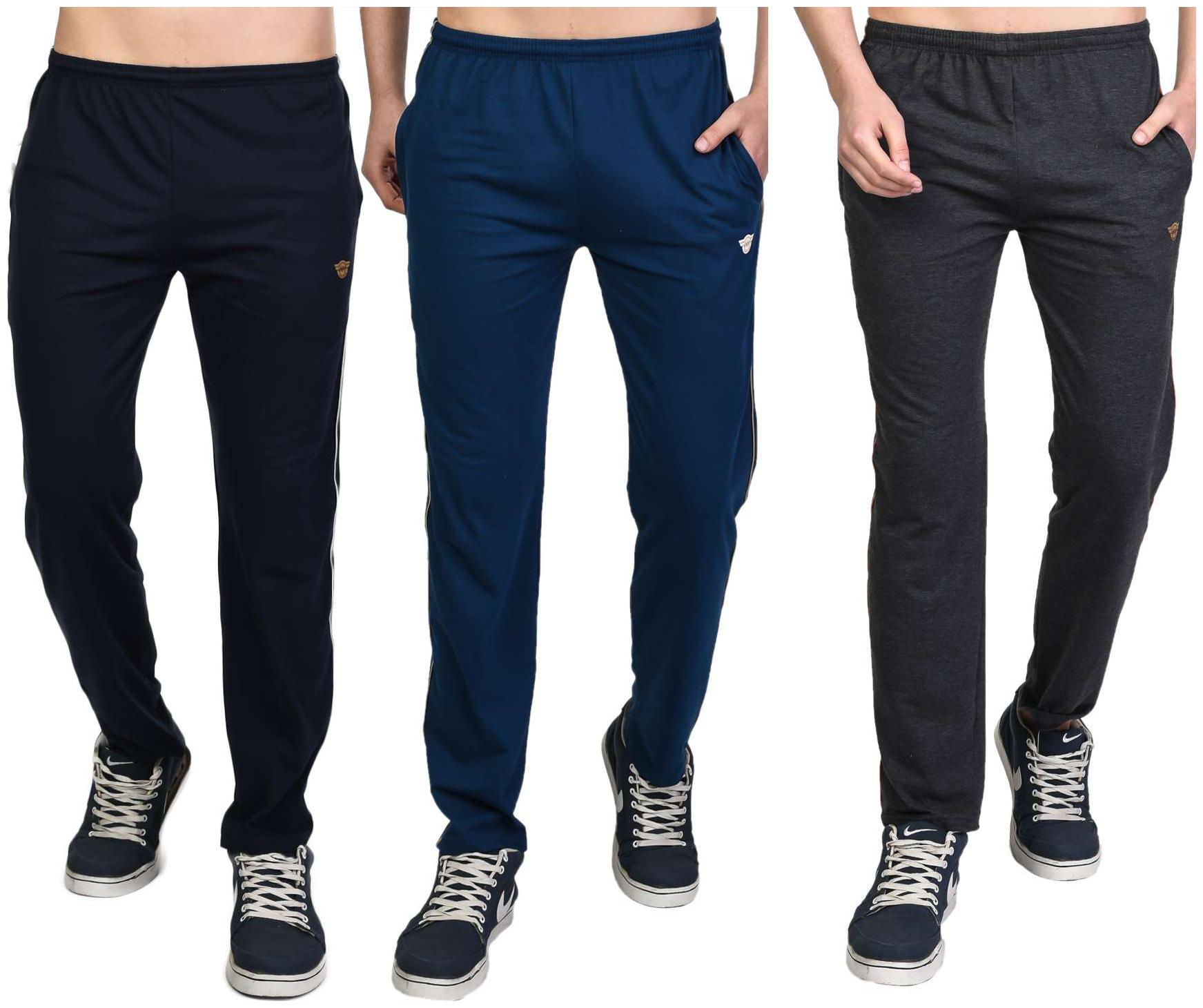 

WHITEMOON Men Multi Solid Regular fit Track pants